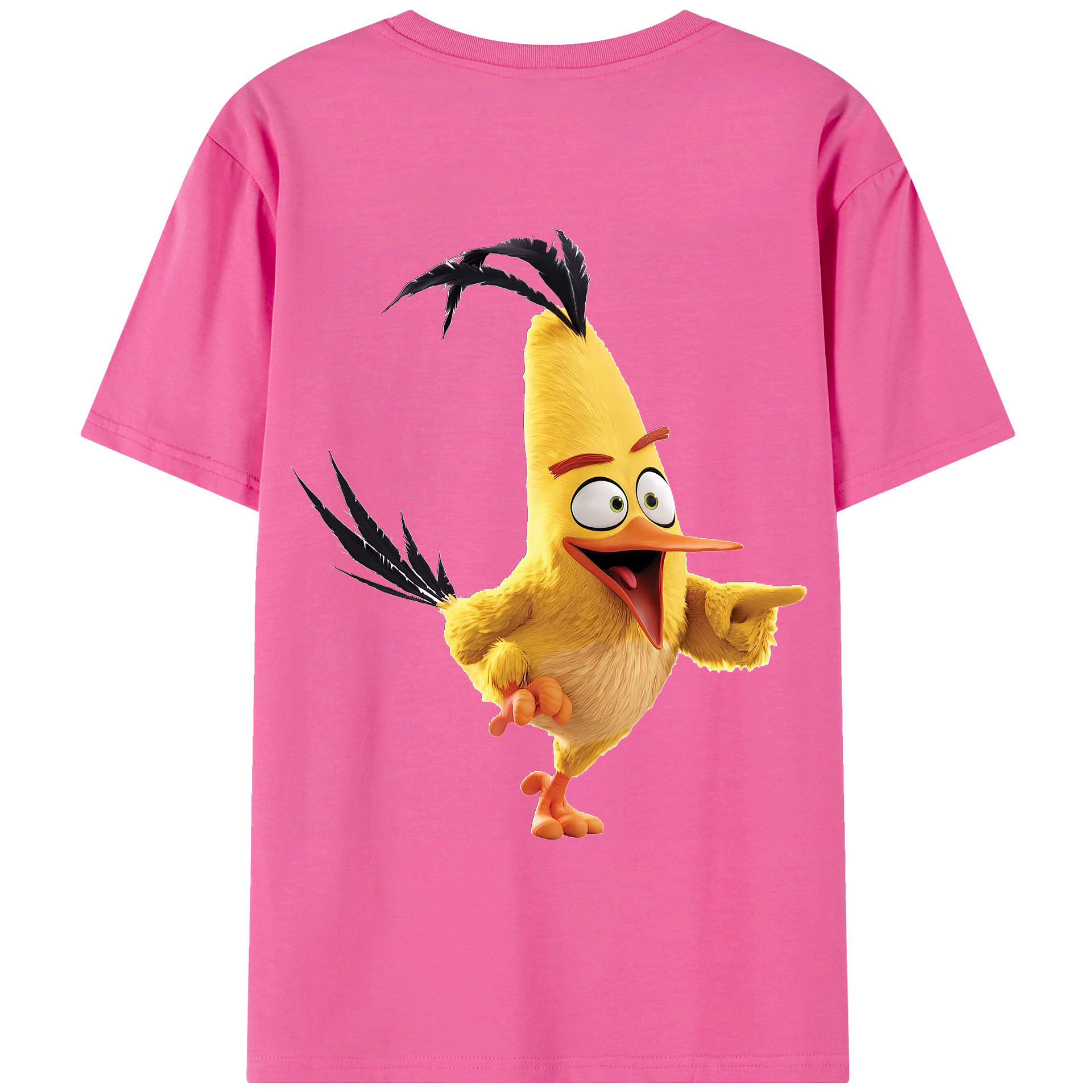 （画像用） Angry Birds アングリーバード レディース半袖Tシャツ(バックプリント)